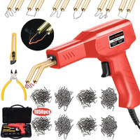 Plastic Welding Machine Car Bumper Repair Kit,6Types 1050 Staples Plastic Welding Kit Car Bumper Repair Kit Plastic Welding Repair Flat/Outside Corner/Inside Corner/Wave Staples
