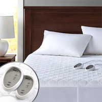 Heated Mattress Pad King Size| Dual Control | Electric Bed Warmer W/Adjustable Zone Heating | Fit Up To 15 Inch | 12.5Ft Long Cord - 78X80 Inch, White