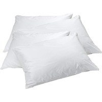 Elaine Karen 4-Pack Vinyl Pillow Protectors - Standard Size Zippered Pillow Covers - 100% Waterproof, Bedbug Proof - Washable And Reusable Pillow Encasement Covers