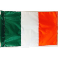 Windstrong 2.5X4 Ft (Pole Sleeve) Double Sided Ireland Irish St Patricks Day Flag (Sewn Stripes) Deluxe Outdoor Solarmax Nylon Flag Made In The Usa