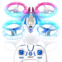 Force1 Ufo 4000 Mini Drone For Kids - Led Remote Control Drone, Small Rc Quadcopter For Beginners, 2.4Ghz Remote Control, 360 Flips, 2 Speed Ufo Drone, 2 Rc Drone Toy Batteries, Flying Drones For Kids