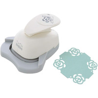 Bira Craft 1.5 Inch Rose Shape Paper Craft Lever Corner Punch, Valentines Day Punch, Scrapbooking (Rose-2, Corner Punch)