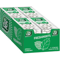 Tic Tac Freshmint Breath Mints, Bulk 12 Pack, On-The-Go Refreshment, 1 Oz Each