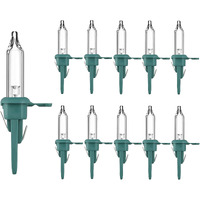 Jl Missouri Parts 10 Led Clear 3.4 Volt .068 Watt Mini Bulb Christmas Light Bulbs Tree Light Replacement Indoor Outdoor