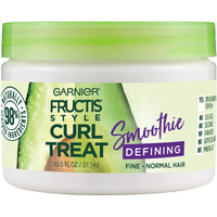 Garnier Fructis Style Curl Treat Defining Smoothie For Fine To Normal Curly Hair, 10.5 Ounce Jar