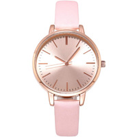 Kimomt Women's Watches Leather Band Luxury Quartz Watches Waterproof Fashion Creative Wristwatch For Women Ladies