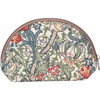 Signare Tapestry Cosmetic Bag Toiletry Makeup Bag For Women With William Morris Golden Lily Design (Cosm-Glily)