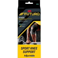 Futuro Sport Knee Support, Ideal For Athletic And Everyday Activities, One Size Black