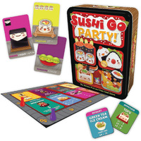 Sushi Go Party! - The Deluxe Pick & Pass Card Game By Gamewright, Multicolored