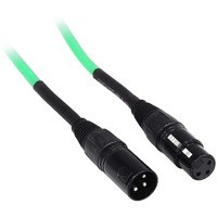 Rockville Rcxfm10P-G Green 10' Female To Male Rean Xlr Mic/Speaker Cable, 10 Foot