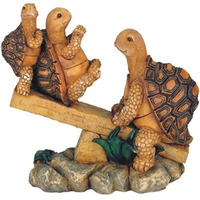 George S. Chen Imports Ss-G-61058, 3 Turtles On Seesaw Garden Decoration Collectible Figure Statue Model