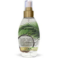 Ogx Nourishing + Coconut Oil Weightless Hydrating Oil Hair Mist, Lightweight Leave-In Hair Treatment With Coconut Oil & Bamboo Extract, Paraben & Sulfate Surfactant-Free, 4 Fl Oz