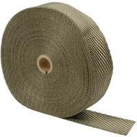 Design Engineering Titanium Exhaust Heat Wrap With Lava Rock Technology - 1"" X 100' - Heat Wrap For Exhaust Pipes, Pliable Exhaust Wrap Tape, Withstands 1800F Direct Heat & 2500F Intermittent Heat