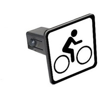 Graphics & More Bike Biking Cycling Sign Symbol Tow Trailer Hitch Cover Plug Insert 1 1/4 Inch (1.25"")