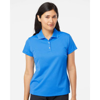 Adidas Golf A131 Ladies' Climalite Basic Short-Sleeve Polo, Shock Blue Whte, X-Large
