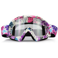 Jamiewin Clear Lens Dirt Bike Motorcycle Goggles Atv Racing Motocross Mx Goggle Glasses Uv Protection For Men Women Youth Kids (Clear Lens)