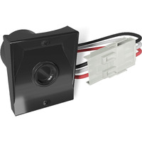 Solus Spc-320 120V Automatic Dusk To Dawn Photocell Photo Control Light Sensor Switch For Hardwire Outdoor Lamp Posts With Ezee Change Plug, Works With Most Fixtures And Bulbs, Ul Listed, Black