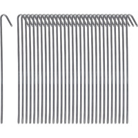 Pinnacle Mercantile 30 Pack Tent Stakes Metal Garden Edging Fence Hooks Pegs Christmas Decoration Stakes Made Usa 9 Inches Long