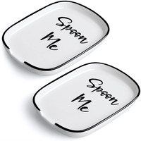 Ceramic Spoon Rest For Stove Top, Large Spoon Holder, Spoon Rest For Kitchen Counter, Coffee Spoon Rest, Heat-Resistant Cooking Utensil Rest, Modern Kitchen Decor, Set Of 2