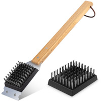 Simpletaste Grill Brush And Scraper, Durable & Effective, Include Extra Stainless Steel Bristles Head For Replacement, Wire Grill Brush For Outdoor Grill, Grill Accessories Gift For Men/Dad
