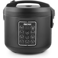 Aroma 12-Cup (Cooked) Digital Rice & Grain Multicooker (Arc-966Bd), Black