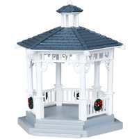 Lemax Plastic Gazebo With Decorations #04160