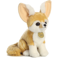 Aurora Realistic Miyoni Fennec Fox Stuffed Animal - Lifelike Detail - Cherished Companionship - Brown 9 Inches