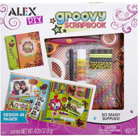 Alex Craft Groovy Scrapbook Kids Art And Craft Activity, Design 48 Pages, Allows Children To Be Creative And Use Their Imagination, Super Fun & Easy, For Ages 6 And Up