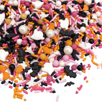 Manvscakes Sprinkles - Themed Sprinkles For Cake Decorating, Sprinkle Mix For Cookies, Ice Cream, Fondant Cake, Caramel Apples, Cupcakes & Other Desserts, Assorted Halloween Sprinkles, 4 Oz