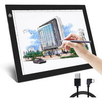 Nxentc A4 Tracing Light Pad, Ultra-Thin Tracing Light Box Usb Power Artcraft Tracing Light Table For Artists, Drawing, Sketching, Animation