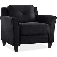 Lifestyle Solutions Harrington Arm Chair Microfiber Black