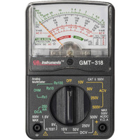 Gardner Bender Gmt-318 Analog Multimeter, 6 Function, 14 Range, Ac / Dc Volt, 500V