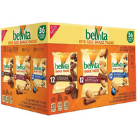 Belvita Breakfast Biscuits Bite-Size Snack Variety Packs, 1 Oz, Pack Of 36 Packs