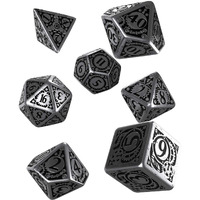 Q Workshop Metal Steampunk Dice Set 7 Polyhedral Pieces