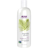 Now Foods Solutions, Vegetable Glycerin, 100% Pure, Versatile Skin Care, Softening And Moisturizing, 16-Ounce