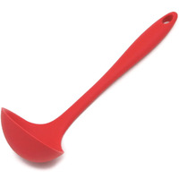 Chef Craft Premium Silicone Cooking Ladle, 11.25 Inch, Red