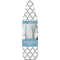 Whitmor Deluxe Ironing Board Cover And Pad (Ironing Board Not Included) - Medallion Grey