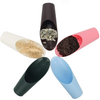 Coitak Bonsai Soil Scoops, 5 Pcs Plastic Garden Soil Scoops, Colorful Small Soil Scoops, Gardening Tools