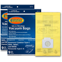 Envirocare Replacement Micro Filtration Vacuum Cleaner Dust Bags Designed To Fit Kenmore Canister Type C Or Q 50555, 50558, 50557 And Panasonic Type C-5 18 Pack