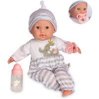 Jc Toys Berenguer Boutique 15"" Soft Body Baby Doll - Open/Close Eyes- Perfect For Children 2+ Designed By Berenguer, Purple, 30036
