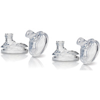 Nuby Super Spout No Spill Replacement Spouts, Clear, 4 Count (Pack Of 2)