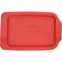 Pyrex 233-Pc 3Qt Red Replacement Food Storage Lid, (Only Fits Pyrex 233 Glass Dish Not Pyrex C-233 Dish) Made In The Usa