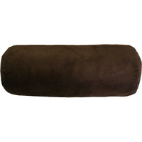 D&D Futon Furniture Decorative Sofa Bolster, Neck Round Pillow W/Insert 9"" Diameter X 20"" Long, Leg Arm Body Resting, Supporting Cushion. (Bolster 9 X 20, Chocolate (Brown))