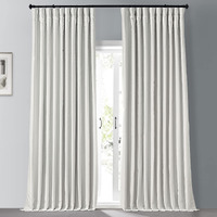 Hpd Half Price Drapes Extra Wide Faux Silk Blackout Curtains 96 Inches Long For Bedroom & Living Room Vintage Textured Blackout Curtain (1 Panel), 100W X 96L, Off White