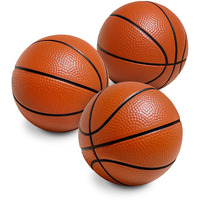 Soft Foam Mini Basketball - 3"" Ball For Nerf Hoops & Indoor Play - Durable & Lightweight, Textured Surface, Compatible With Nerf Hoop - Set Of Multi-Pack Balls For Swishing & Practicing Basketballs