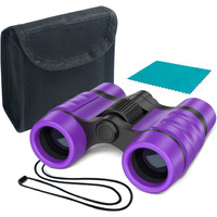 Essenson Binoculars For Kids Toys Gifts For Age 3-12 Years Old Boys Girls Kids Telescope Outdoor Toys For Sports And Outside Play Hiking, Bird Watching, Travel, Camping, Birthday Presents (Purple)
