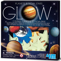4M Glow Planets & Nova Stars - Astronomy Space Stem Toys Gift Room D  Cor, For Boys & Girls Ages 3+