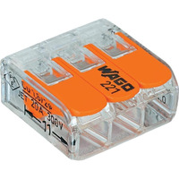 Wago 221-413 Lever-Nuts 3 Conductor Compact Connectors 10 Pk