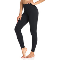 Colorfulkoala Women's Buttery Soft High Waisted Yoga Pants Full-Length Leggings (M, Black)