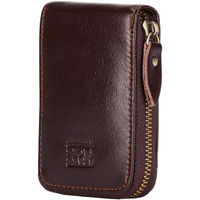 Brass Tacks Leathercraft Vintage Full Top Grain Leather Wallet Rfid Blocking Multi Card Case With Zipper Pocket Card Holder For Men Women Gift Box
